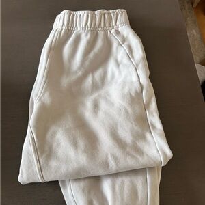 lululemon athletica White Track Pants Bone color
